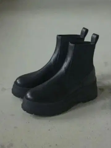 BLACK BY MOUSSY 사이드 고어 부츠 36 블랙