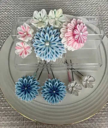 츠마미자이쿠 머리 장식 성인식 졸업식 시치고산