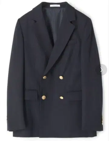 울 개버딘 더블 브레스 자켓
