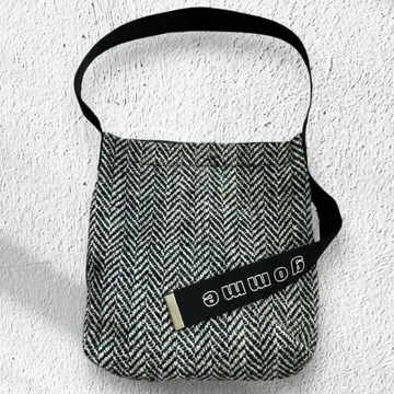 곰므 숄더백 트위드 나일론