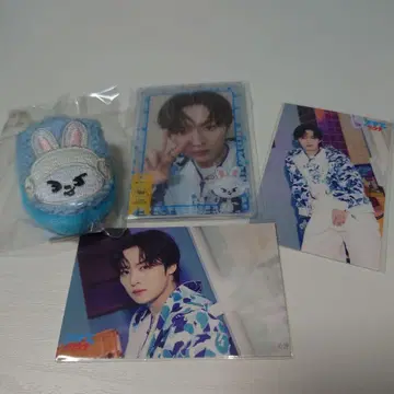 Stray Kids 리노 DE상 슬리퍼 키링 포토 카드 슬리브 세트