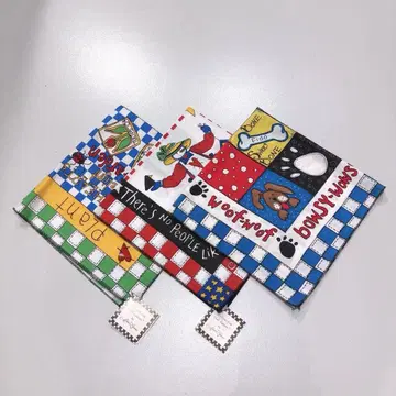 NOS 80s 빈티지 반다나 USA제 3개 세트