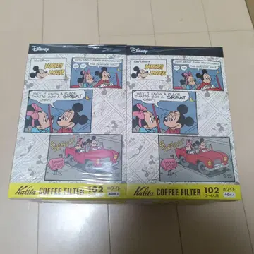 칼리타 102 커피 필터 40매 x 10 상자 디즈니 패턴