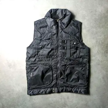 테크 계열 밀리터리 멀티 포켓 충전솜 어솔트 베스트 y2k