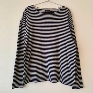 BEAMS 플러스 보더 긴팔 티셔츠