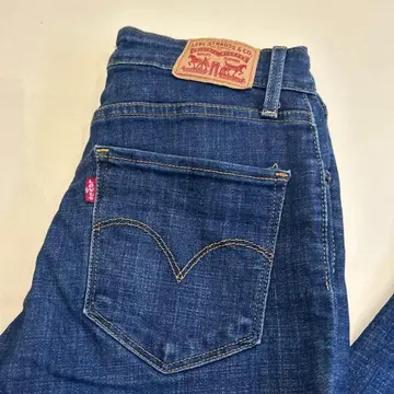 리바이스 721 하이 라이즈 스키니 26 사이즈 다크 블루