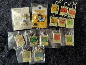 원피스 초기 Wanted 포스터 모티브 키링