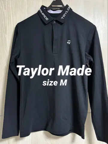 TaylorMade 긴팔 피케 셔츠 M 블랙
