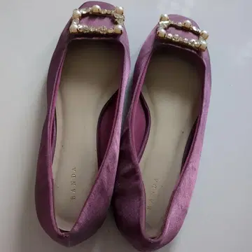 BANDA 퍼플 플랫슈즈