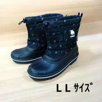 LL 사이즈 MOZ 여성용 방한 부츠 MZ-7631 블랙