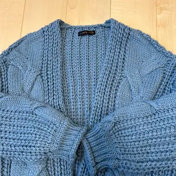 GORGE 골지 케이블 짜임 니트 가디건 프리 사이즈