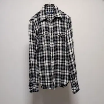 폴로 랄프로렌 현행 체크 셔츠 블랙