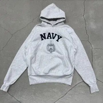 U.S.NAVY 리버스 위브 후드티 L