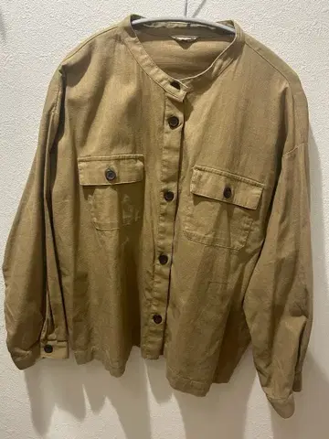 Samansa Mos2 노카라 셔츠 자켓