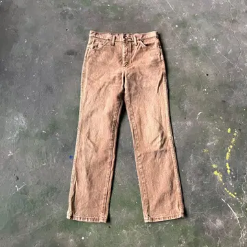 Wrangler 컬러 데님 브라운