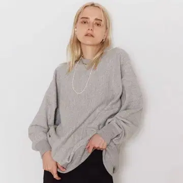 Searoomlynn 리버스 HEAVY 맨투맨 상의 그레이