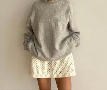 Searoomlynn 리버스 HEAVY 맨투맨 상의 그레이