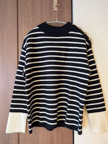 IENA 이에나 밀라노 리브 보더 풀오버