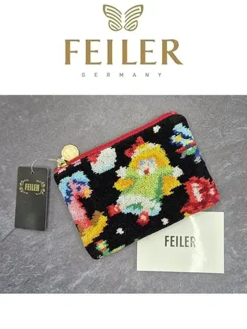 FEILER 산타즈커밍! 티슈 파우치 블랙