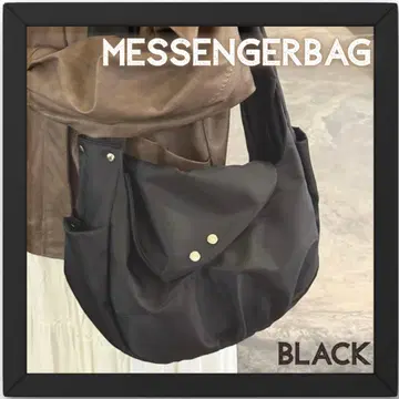 숄더백 블랙 대용량 A4 남성용 여성용 나일론 발수