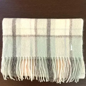 [컨디션 최상] EASTBOY 체크 무늬 머플러 민트 그린