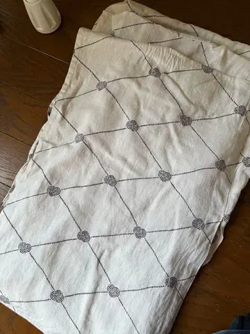 면 린넨 유카타 그물 패턴