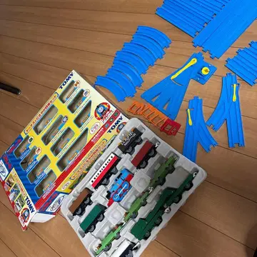 토마스와 신나는 화차 세트 프라레일 토마스 박스 포함 TOMY 타카라토미