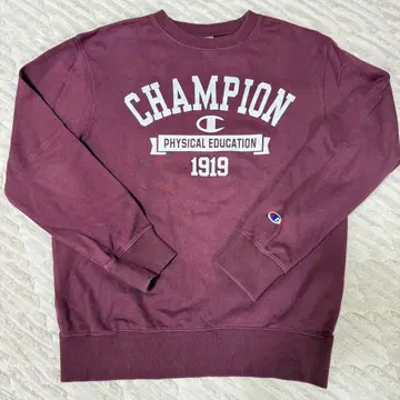 Champion 버건디 맨투맨 1919 M 크루넥