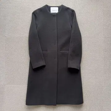 ANAYI 아나이 노카라 롱 코트 캐시미어 혼방 다크 브라운