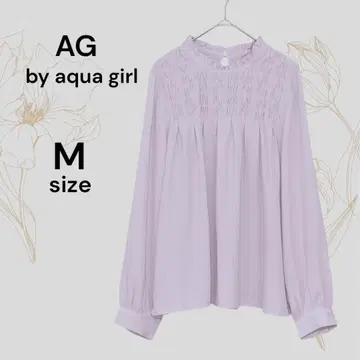 AG by aquagirl 새상품급 핑크 베이지 긴팔 튜닉 블라우스