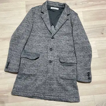 m's SALUTE 그레이 피 코트