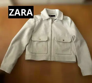 미사용 새상품 ZARA 라이트 베이지 집업 자켓
