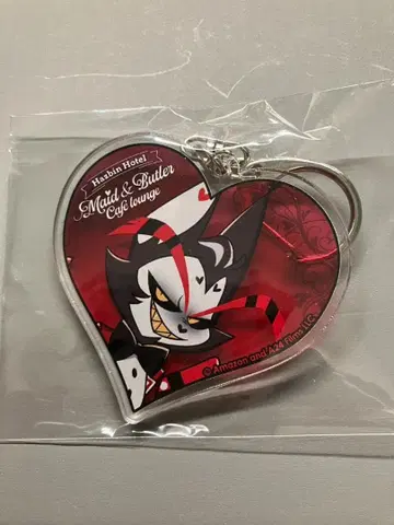 해즈빈 호텔 허스크 애니메이트 카페 아크릴 키링 스퀘어 캔 케이스