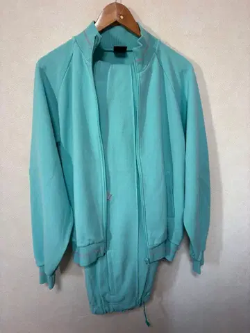 DESCENTE 민트 그린 저지 셋업 일본제