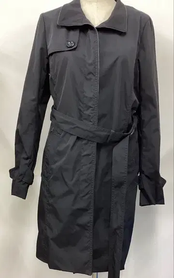 블랙 트렌치코트 벨트 포함 No. 118