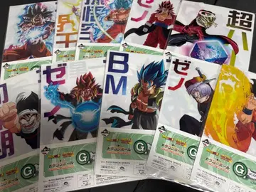 드래곤볼 제일복권 G상 클리어 파일 10장 세트 (중복+2장 포함)