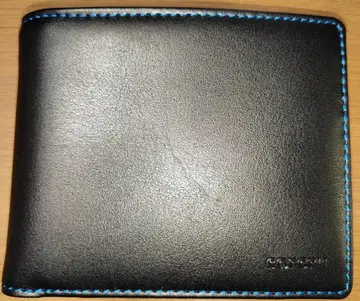 carcru 칼크루 블랙 가죽 이단 접이식 지갑 카드 포켓 16개