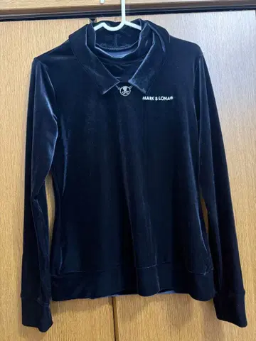 MARK & LONA 벨벳 셔츠 블랙