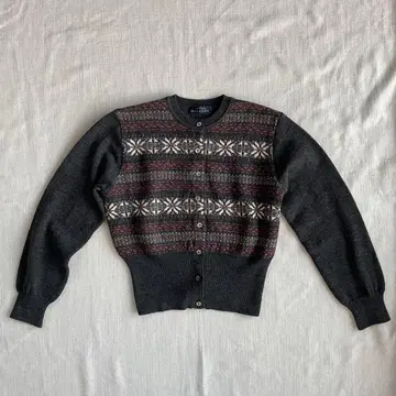 BALLSEY 페어아일 패턴 울 가디건