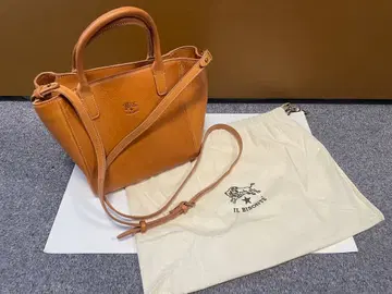 IL BISONTE 카멜 가죽 숄더백