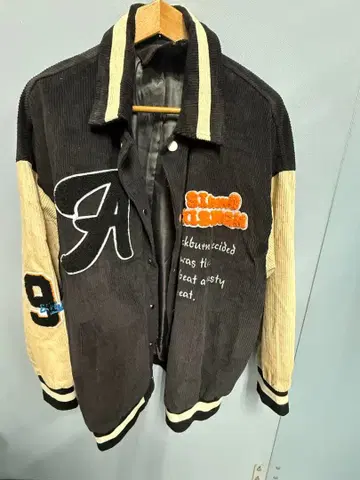 HOOK 코듀로이 바시티 자켓 L 구제 의류