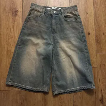 BLACKUP 데님 하프 팬츠