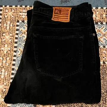 랄프 로렌 코듀로이 팬츠 블랙