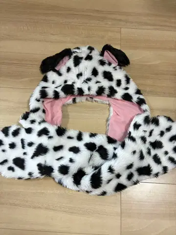 [ 새상품급 ] 달마시안 퍼 모자 도쿄 디즈니 리조트