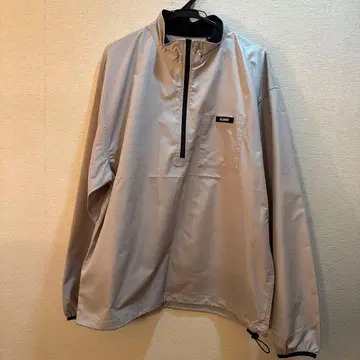 XLARGE 베이지 하프 지퍼 나일론 자켓 XL
