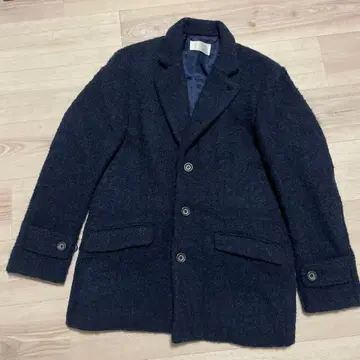 TROVE 네이비 울 혼방 테일러드 자켓