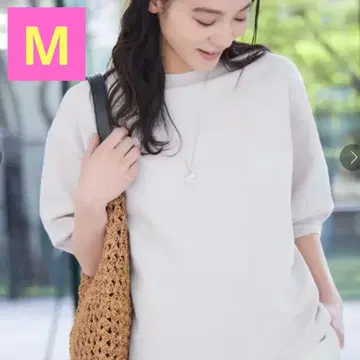 택 포함 새상품 Dessin 데셍 백 헨리넥 티셔츠 그레이지