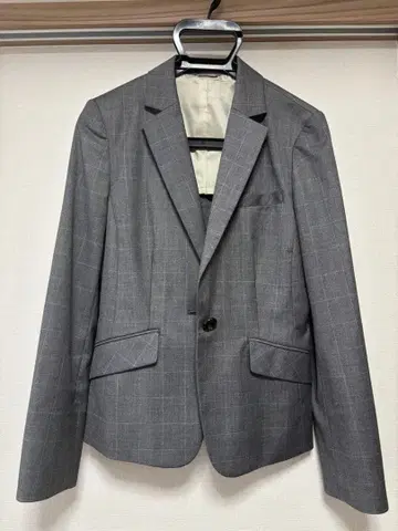 퍼펙트 수트 그레이 체크 무늬 자켓 스커트 상하의 세트 11호