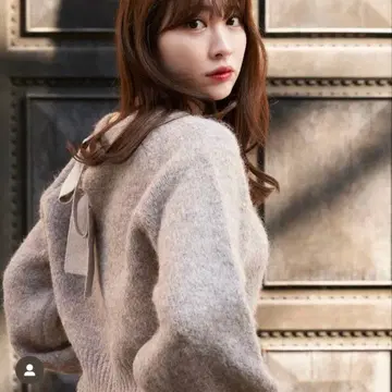 [ herlipto ] Back Ribbon Knit Pullover