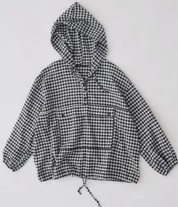 네스트로브 UpcycleLino 초발수 깅엄 체크 아노락